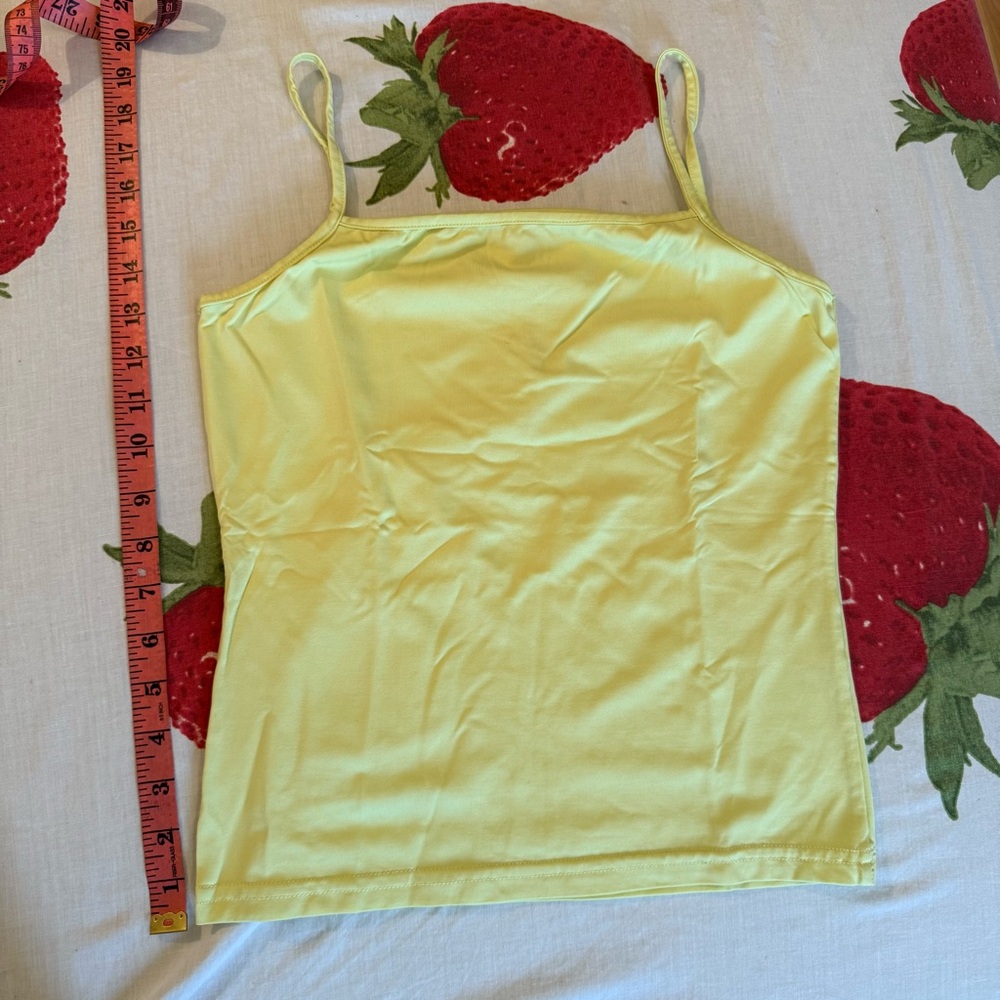 Yellow Spaghetti Strap Top